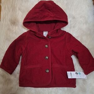 Carters Baby Girl Red Quilted lightweight Jacket
